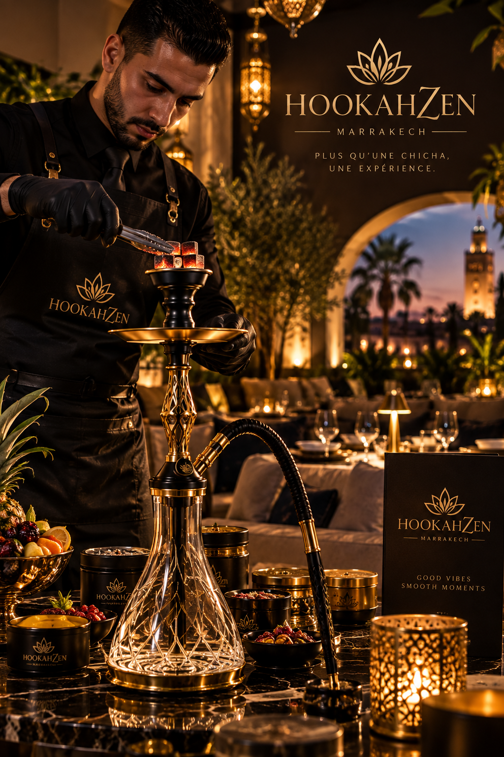 Expérience chicha premium HOOKAHZEN